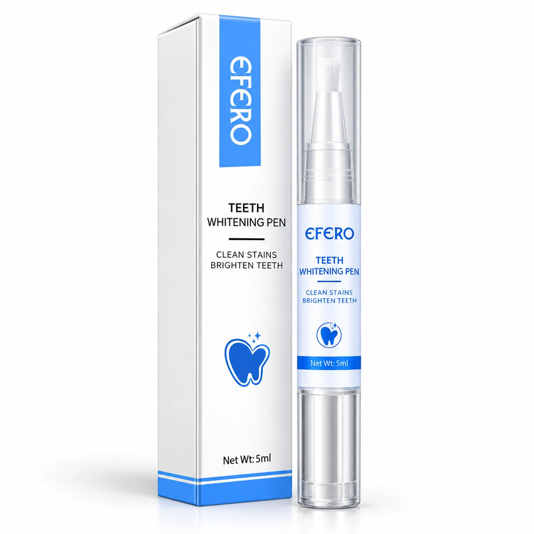 Glowlysta Teeth Whitening Pen, 5ml Tooth Stain Cleaning Serum for Oral Care