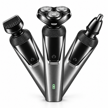 Glowlysta Men’s 4D Rotary Electric Shaver, Wet & Dry Cordless Razor Trimmer
